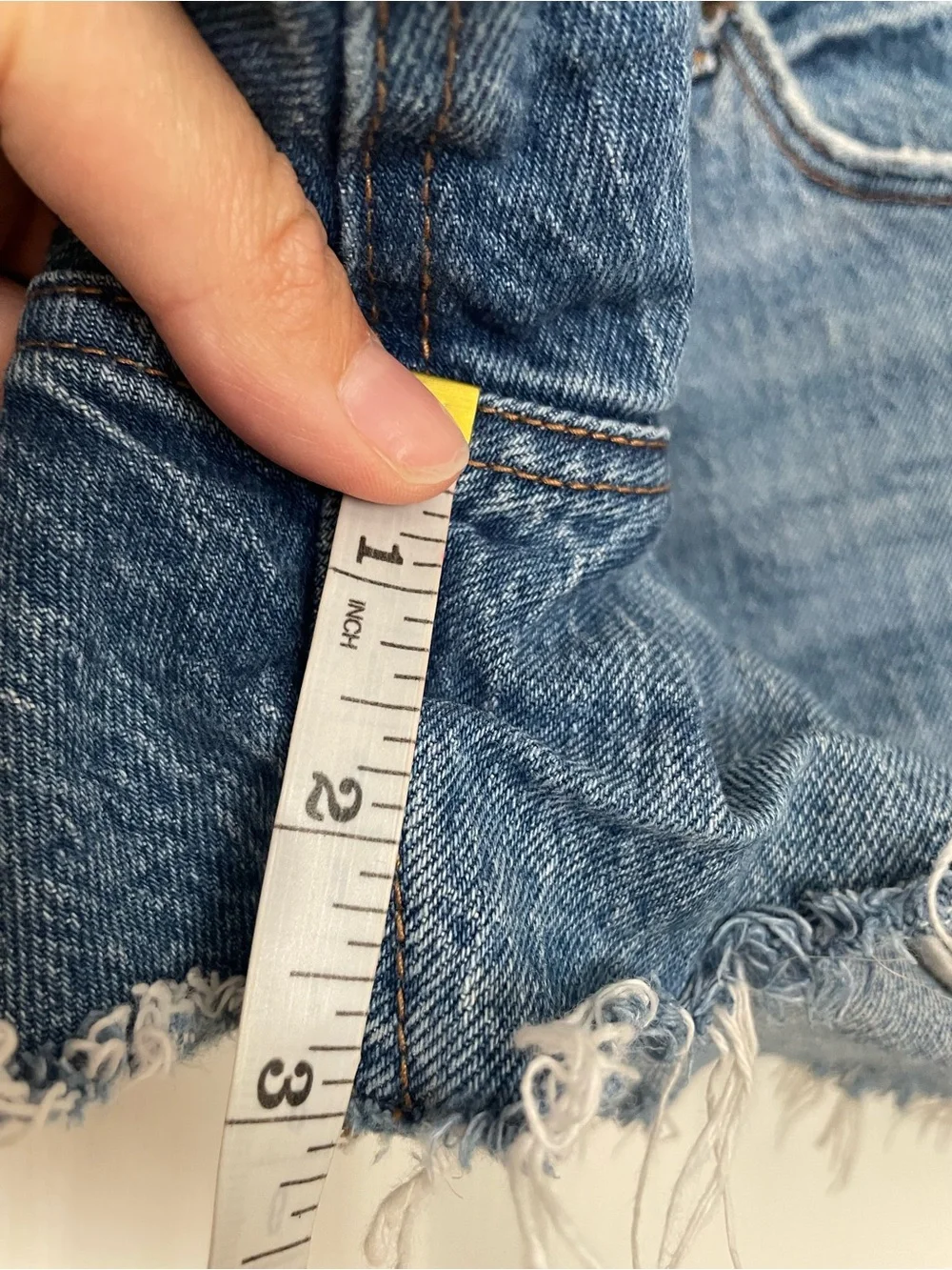 Abercrombie & Fitch Women’s size 24/00 Medium Blue High Waisted Denim Shorts